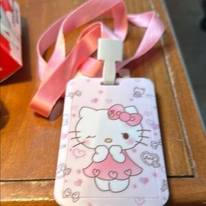Hello Kitty Pink Lanyard ID Holder